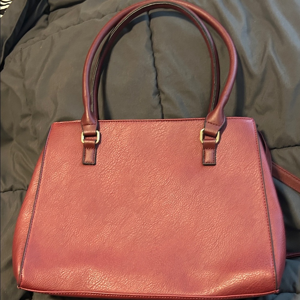 Elegant Burgundy Women's Handbag